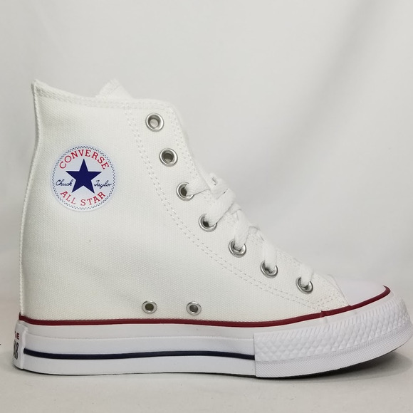 Converse Women's CTAS Wedge Platform Hi Tops Size 6 White A11908C NWT - Picture 4 of 8